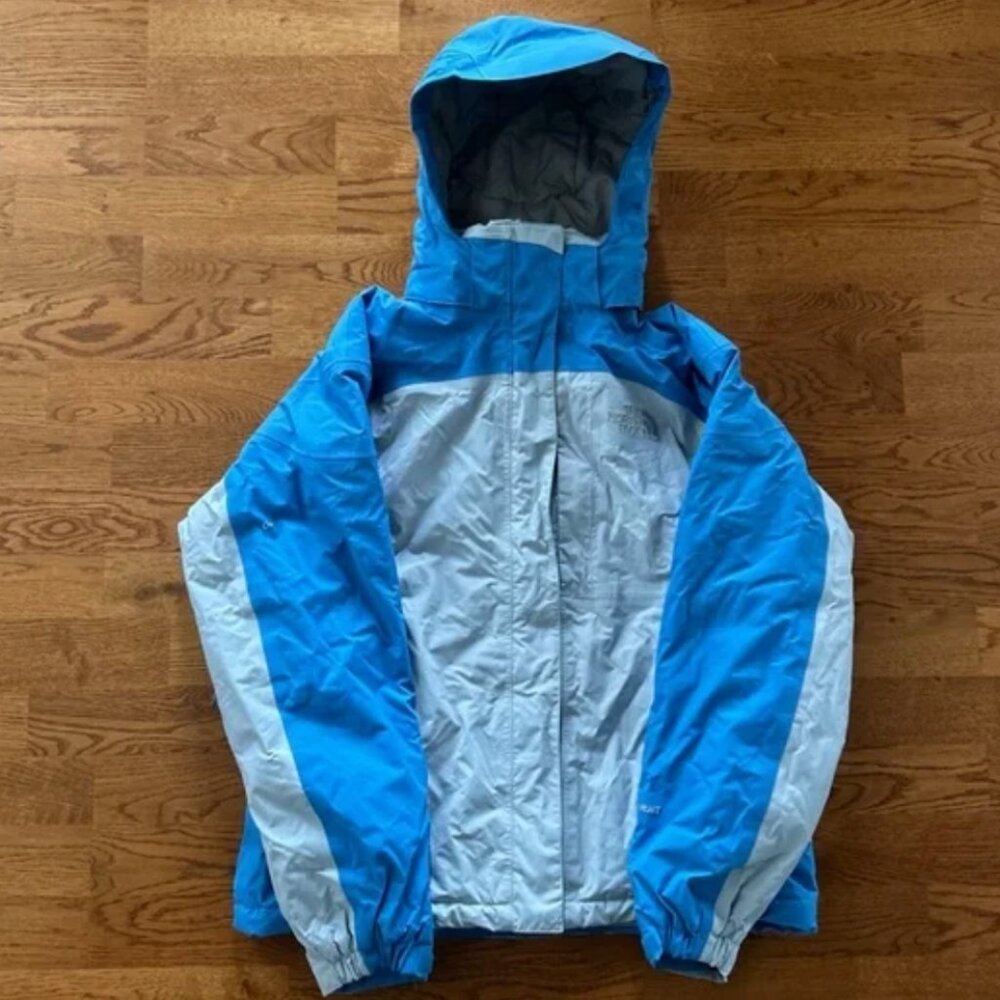 The North Face Women Parka Ski Jacket Coat Blue M Snow Winter Two Toned Vintage